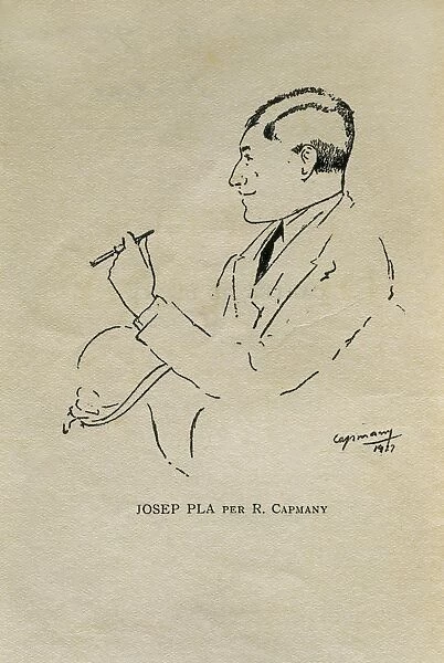 PLA, Josep (1897-1981). Catalan writer and journalist