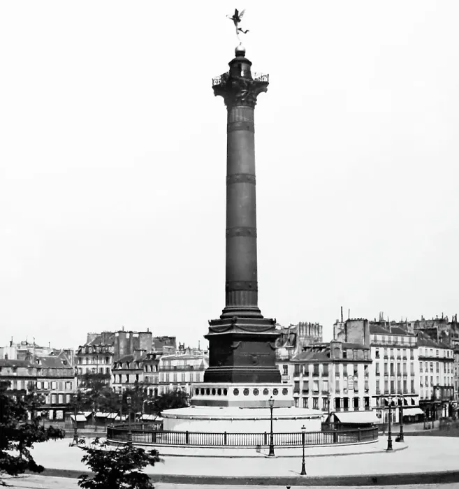 Framed Print : Place de Bastille, Paris, France, Victorian period Framed Print : Place de Bastille, Paris, France, Victorian period