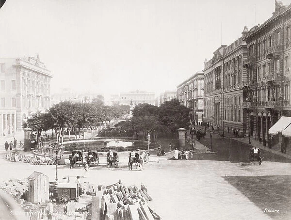 Place des Consuls, Alexandria Egypt, 1890 s