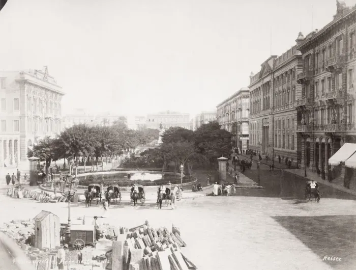 Framed Print : Place des Consuls, Alexandria Egypt, 1890 s Framed Print : Place des Consuls, Alexandria Egypt, 1890 s