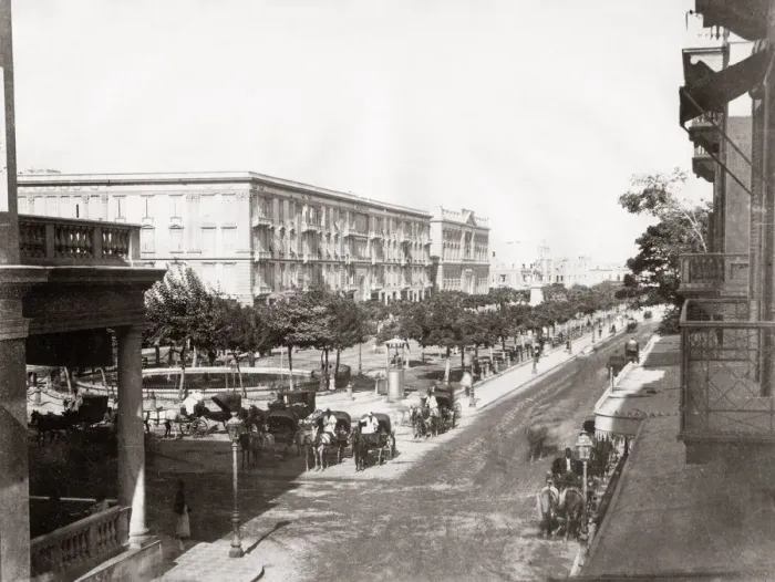 Framed Print : Place des Consuls, Alexandria, Egypt, c. 1880 s Framed Print : Place des Consuls, Alexandria, Egypt, c. 1880 s