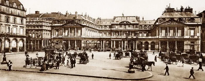 Framed Print : Place Du Palais Royal, Paris, France, early 1900s Framed Print : Place Du Palais Royal, Paris, France, early 1900s