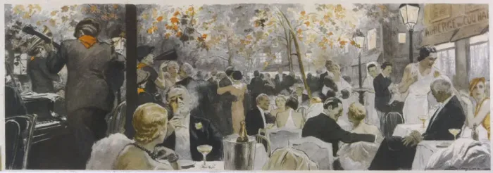 Framed Print : PLACE DU TERTRE DINING Framed Print : PLACE DU TERTRE DINING