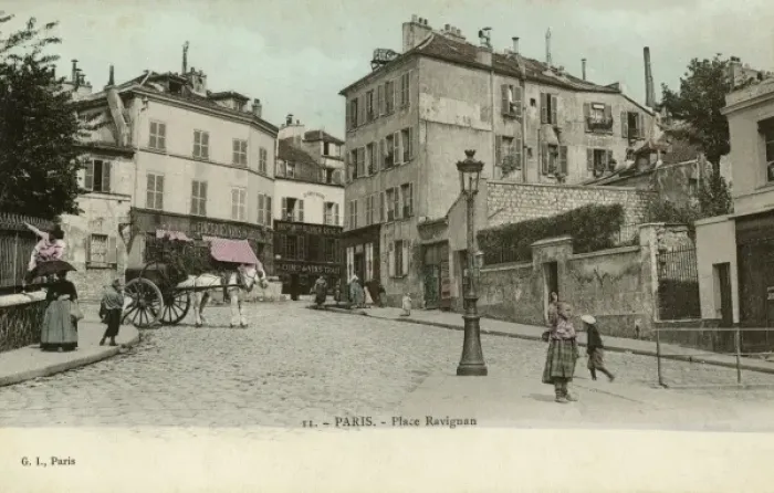 Framed Print : Place Jean Baptiste Clement. Paris Framed Print : Place Jean Baptiste Clement. Paris