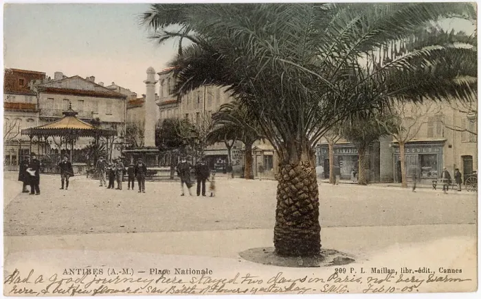 Framed Print : Place Nationale, Antibes, Alpes Maritimes, South of France Date: circa 1905 Framed Print : Place Nationale, Antibes, Alpes Maritimes, South of France Date: circa 1905