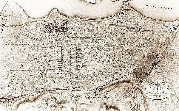 Plan of the Battle of Culloden