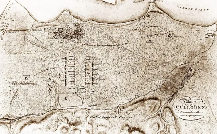 Framed Print : Plan of the Battle of Culloden Framed Print : Plan of the Battle of Culloden