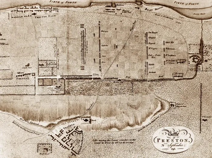 Framed Print : Plan of the Battle of Prestonpans Framed Print : Plan of the Battle of Prestonpans