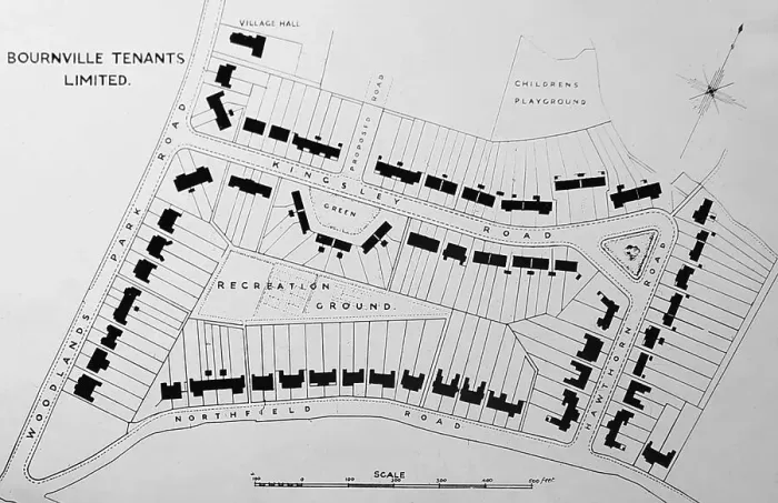 Framed Print : Plan of Bournville village Framed Print : Plan of Bournville village