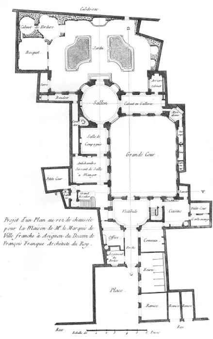 Framed Print : Plan of a Marquis House Framed Print : Plan of a Marquis House