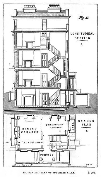 Plan of Suburban Villa