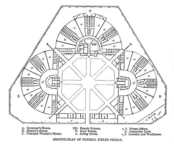 Plan of Tothill Fields, Westminster