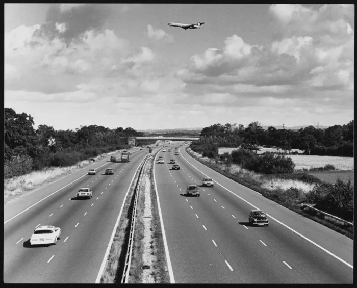 Framed Print : Plane over M23 Framed Print : Plane over M23