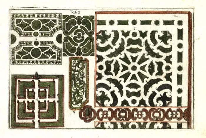 Framed Print : Plans for formal gardens Framed Print : Plans for formal gardens
