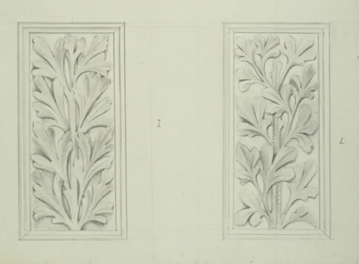 Framed Print : Plant design for museum architecture Framed Print : Plant design for museum architecture