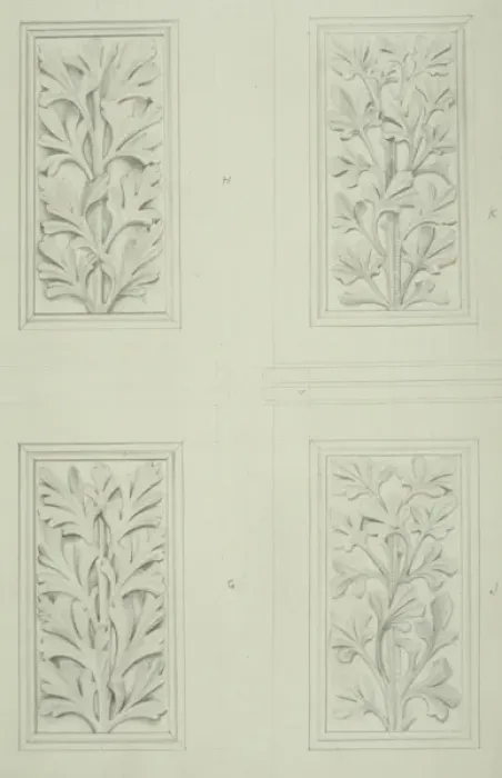 Framed Print : Plant design for museum architecture Framed Print : Plant design for museum architecture