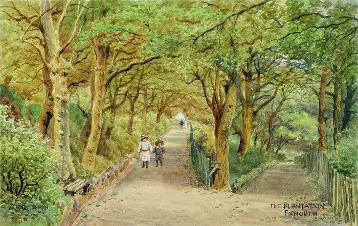 Framed Print : The Plantation, Exmouth, Devon Framed Print : The Plantation, Exmouth, Devon