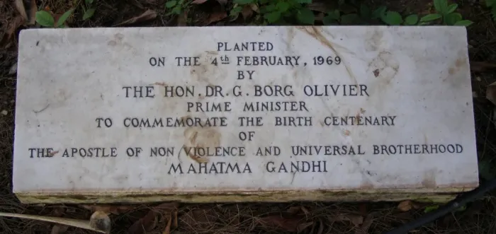 Framed Print : Plaque to commemorate the 100th Anniversary of Gandhis Birt Framed Print : Plaque to commemorate the 100th Anniversary of Gandhis Birt