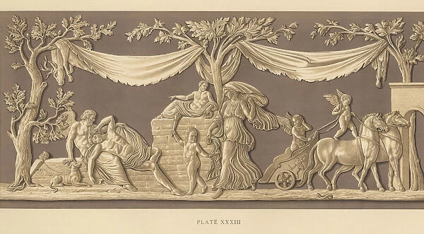 Plaque depicting Diana visiting Endymion
