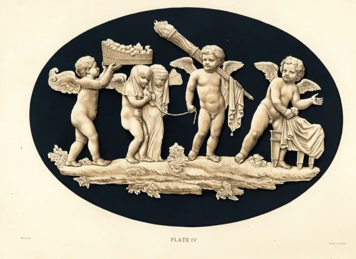 Framed Print : Plaque showing the marriage of Cupid and Psyche Framed Print : Plaque showing the marriage of Cupid and Psyche
