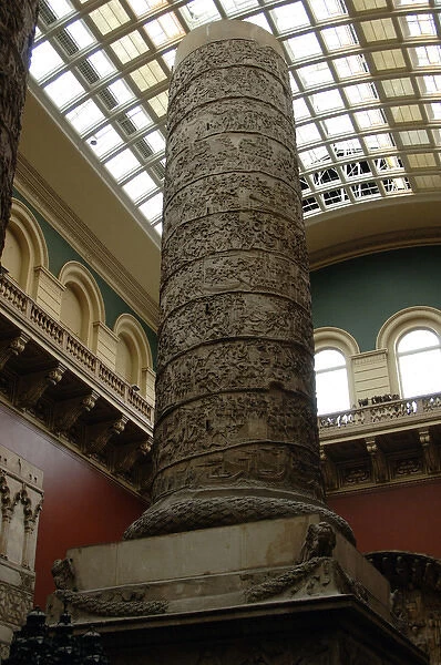 Plaster cast of Trajans column. Replica of 1864. Victoria a