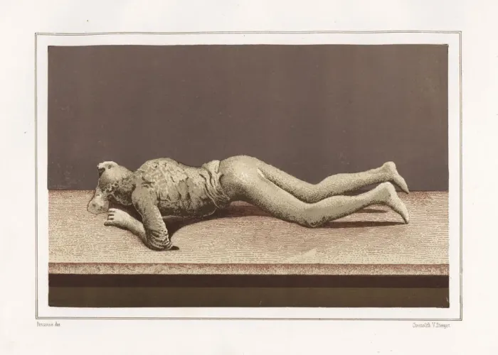Framed Print : Plaster cast of a womans body from the Via Framed Print : Plaster cast of a womans body from the Via