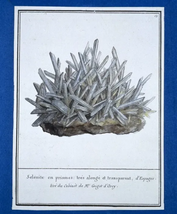 Framed Print : Plate 13 from Mineralogie Volume 1 (1790) Framed Print : Plate 13 from Mineralogie Volume 1 (1790)