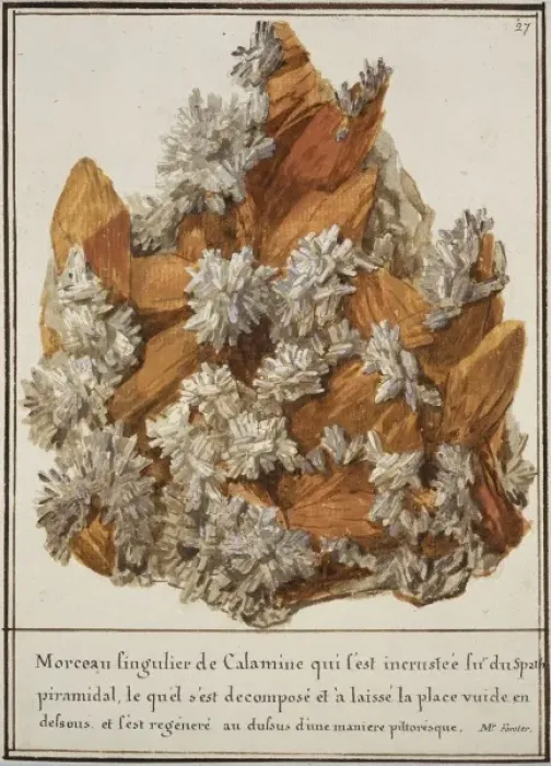 Framed Print : Plate 27 from Mineralogie Volume 1 (1790) Framed Print : Plate 27 from Mineralogie Volume 1 (1790)