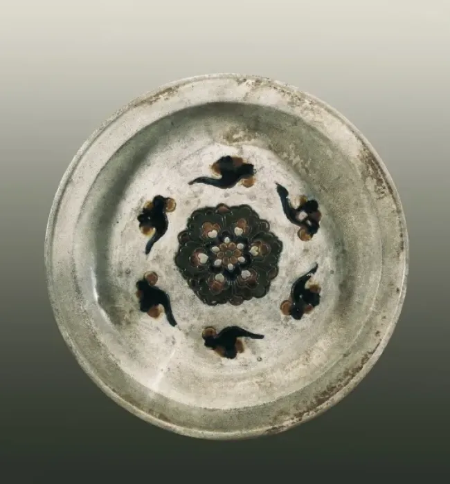 Framed Print : Plate. 7th c. -10th c. With plain bottom Framed Print : Plate. 7th c. -10th c. With plain bottom