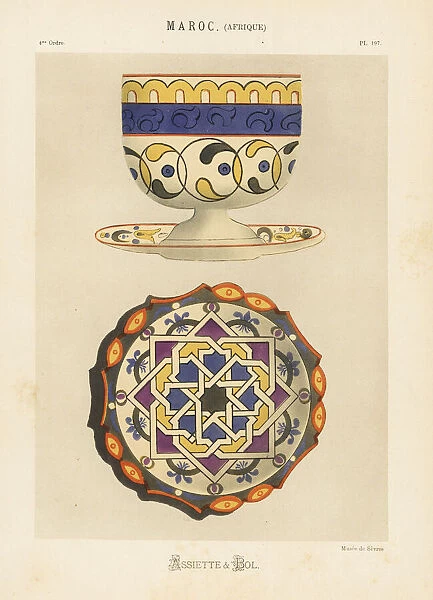 Plate and bowl from Morocco, Africa