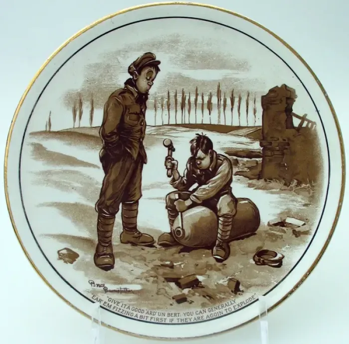 Framed Print : Plate - Give it a good ard un, Bert Framed Print : Plate - Give it a good ard un, Bert