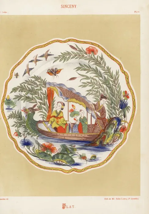 Framed Print : Plate from Sinceny, France Framed Print : Plate from Sinceny, France
