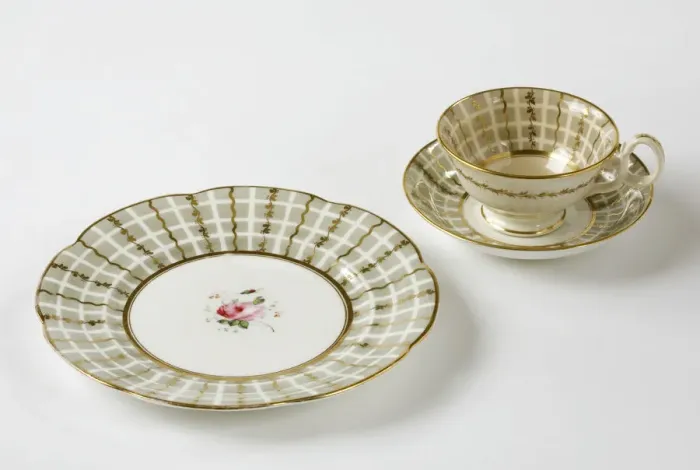 Framed Print : Plate, teacup and saucer Framed Print : Plate, teacup and saucer