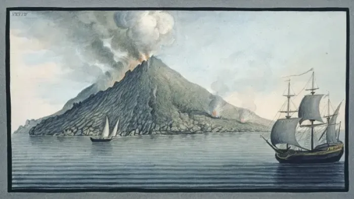 Framed Print : Plate XXVII: Stromboli Framed Print : Plate XXVII: Stromboli