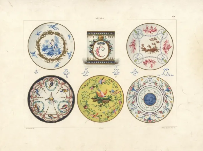 Framed Print : Plates with exceptional decoration Framed Print : Plates with exceptional decoration