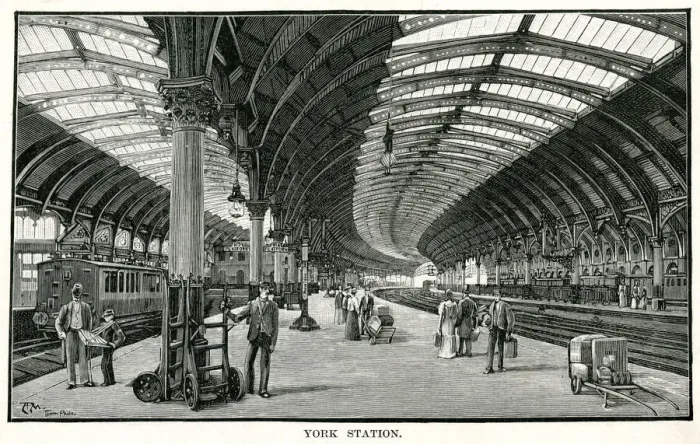Framed Print : Platforms at York railway station, Yorkshire, England Framed Print : Platforms at York railway station, Yorkshire, England