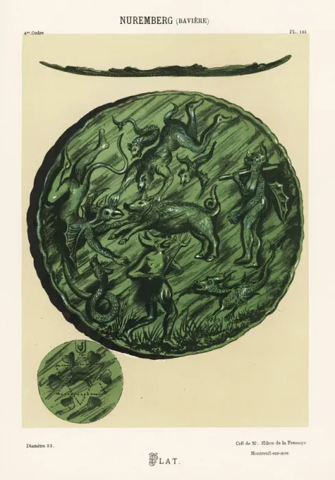 Framed Print : Platter from Nuremberg, Bavaria, 18th century Framed Print : Platter from Nuremberg, Bavaria, 18th century