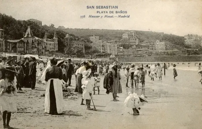 Framed Print : Playa de Banos - San Sebastian, Spain Framed Print : Playa de Banos - San Sebastian, Spain