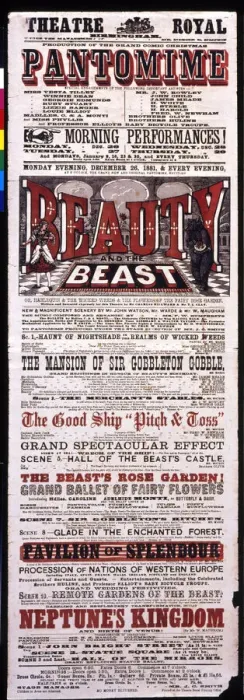 Framed Print : Playbill, Beauty and the Beast, Theatre Royal, Birmingham Framed Print : Playbill, Beauty and the Beast, Theatre Royal, Birmingham