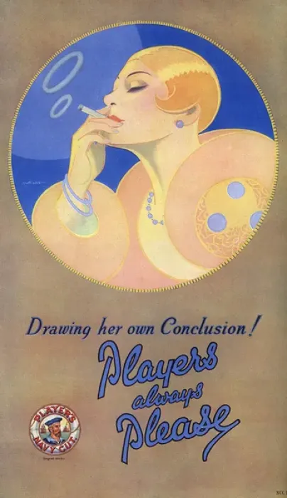 Framed Print : Players advertisement, 1927 Framed Print : Players advertisement, 1927