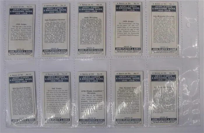 Framed Print : Players Cigarette cards - Army Corps and Divisional Signs Framed Print : Players Cigarette cards - Army Corps and Divisional Signs
