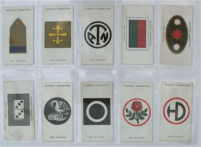 Framed Print : Players Cigarette cards - Army Corps and Divisional Signs Framed Print : Players Cigarette cards - Army Corps and Divisional Signs