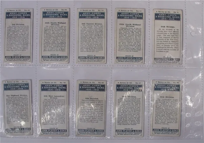 Framed Print : Players Cigarette cards - Army Corps and Divisional Signs Framed Print : Players Cigarette cards - Army Corps and Divisional Signs