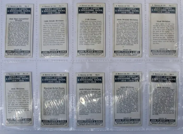 Framed Print : Players Cigarette cards - Army Corps and Divisional Signs Framed Print : Players Cigarette cards - Army Corps and Divisional Signs