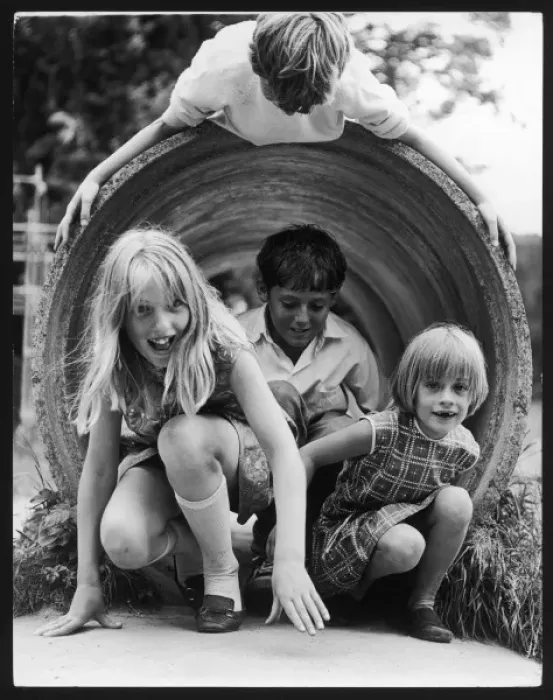 Framed Print : Playground Tunnel Framed Print : Playground Tunnel