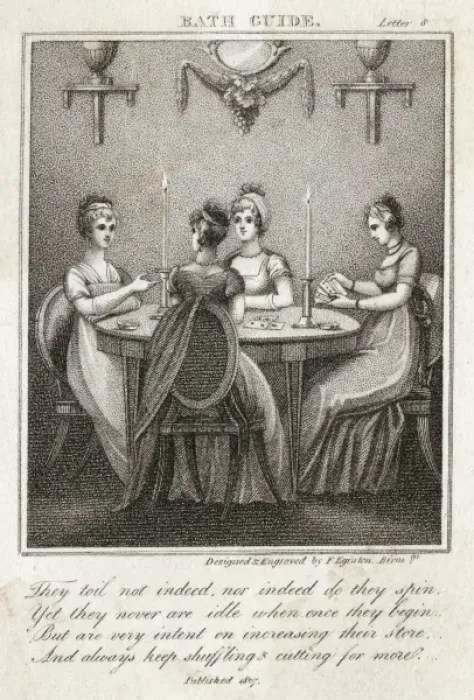 Framed Print : Playing Cards at Bath Framed Print : Playing Cards at Bath