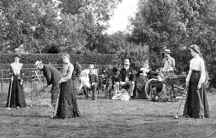 Framed Print : Playing Croquet Framed Print : Playing Croquet