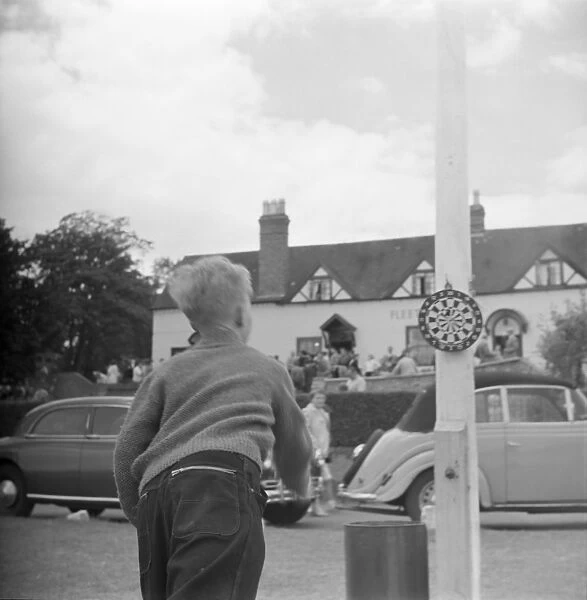 Playing Darts, Worcestershire
