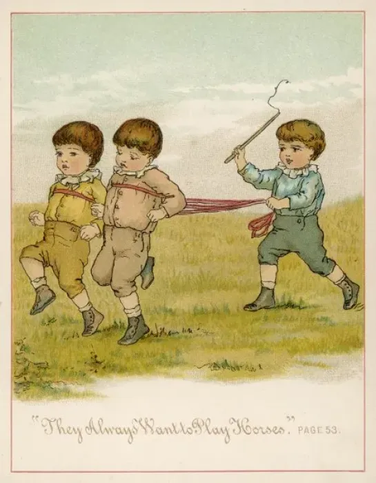 Framed Print : Playing Horses Framed Print : Playing Horses