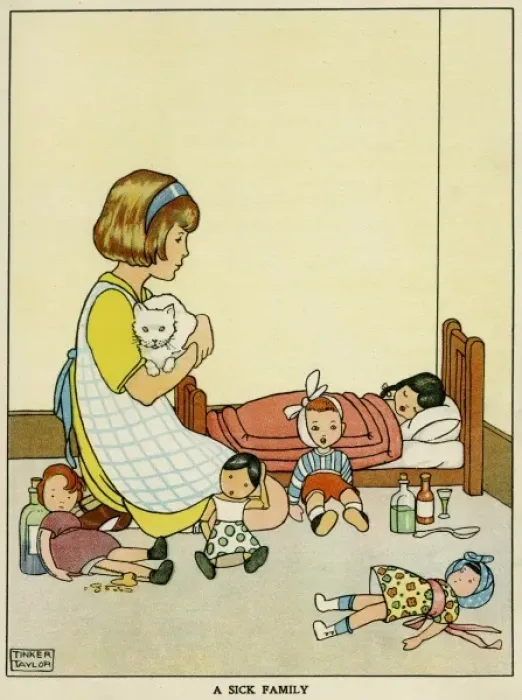 Framed Print : Playing hospital Framed Print : Playing hospital